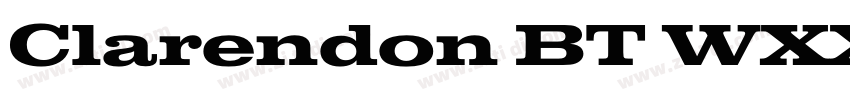 Clarendon BT WXX Bol字体转换